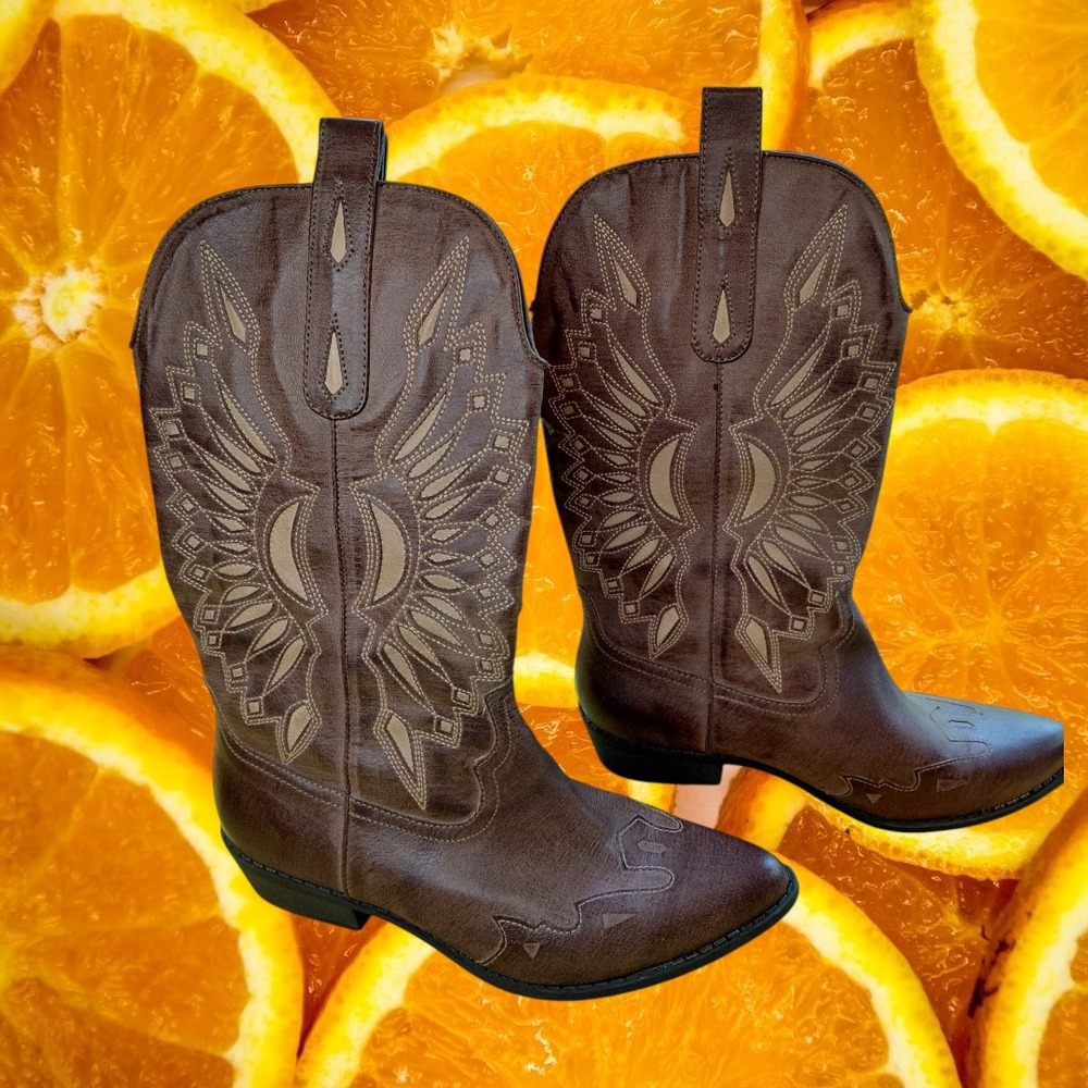 Coconuts by Matisse Bandera Brown Western Cowboy Boots Embroidered Mens 9M